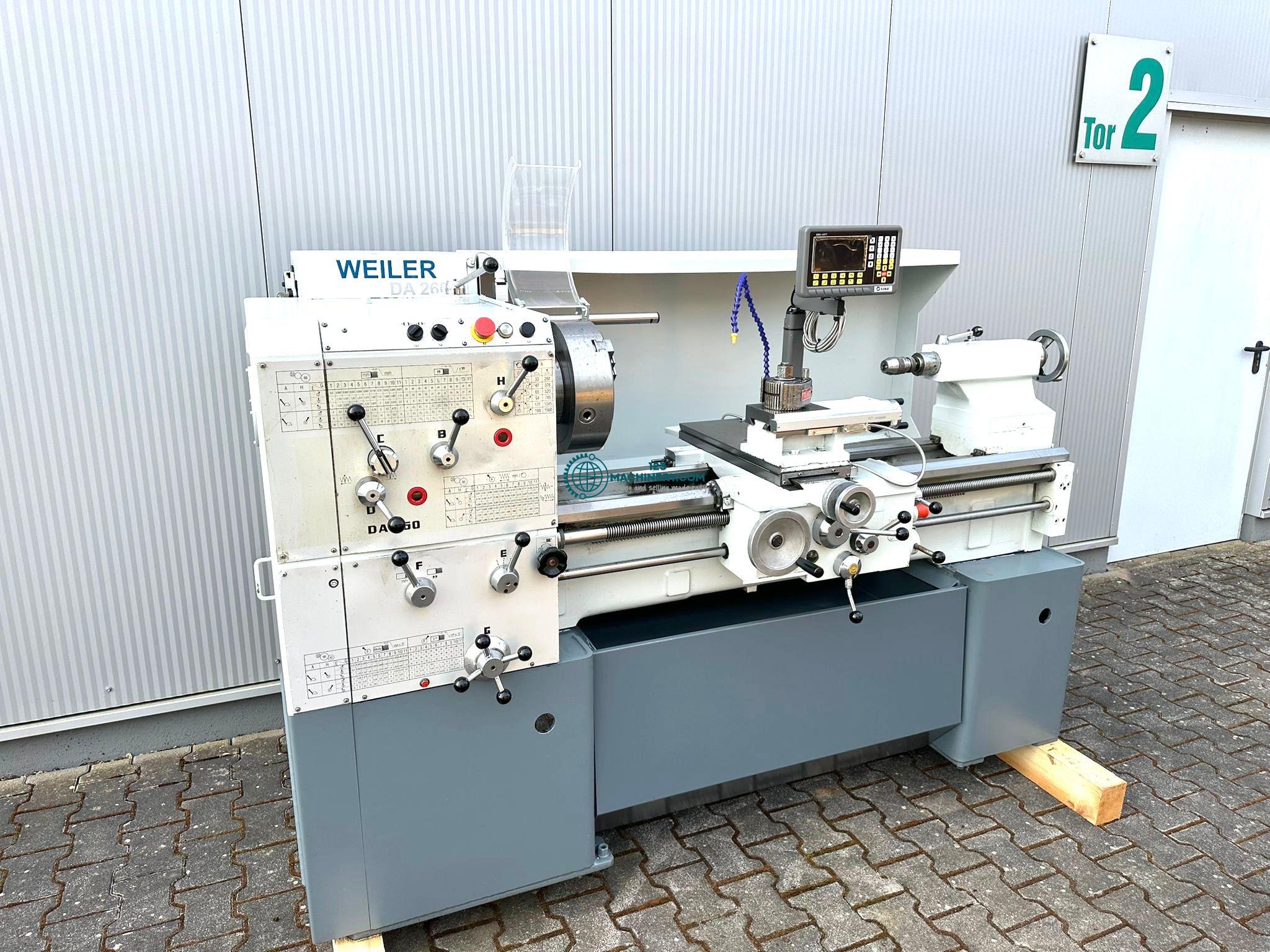Leit + Zugspindeldrehmaschine WEILER DA 260x1000